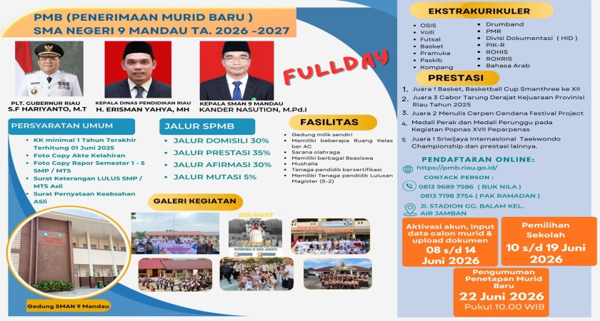 PENERIMAAN PESERTA DIDIK BARU TAHUN 2026